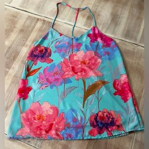 Everly Floral Cross Back Top, Size S, Worn Once